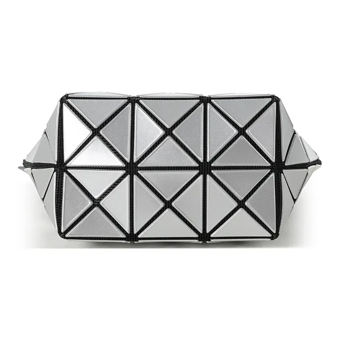 ISSEY MIYAKE Prism PVC Clutch Makeup Bag Women's Silver-3