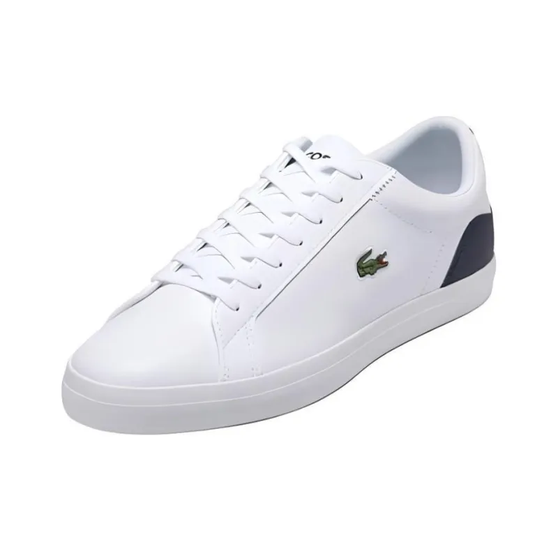 LACOSTE Low Top Skateboard Shoes Men's White-1