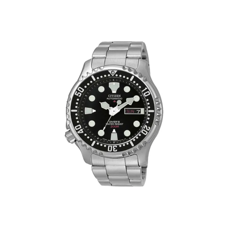 CITIZEN Promaste Collection Automatic Mechanical Movement Stainless Steel Strap Watch 42mm Men's Watches Black Dial-0