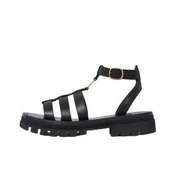 CELINE Triomphe Strap Sandals Women's Black