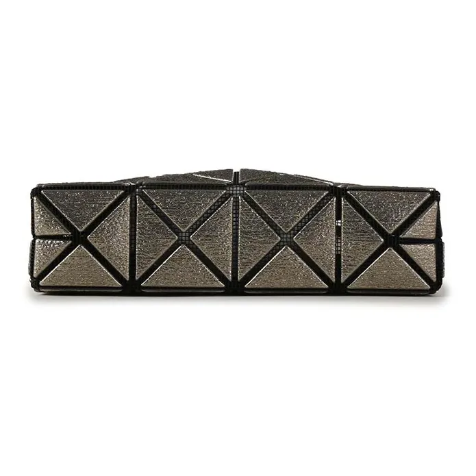 ISSEY MIYAKE PLATINUM COFFRET Polyurethane Handbag Women's Bronze-4