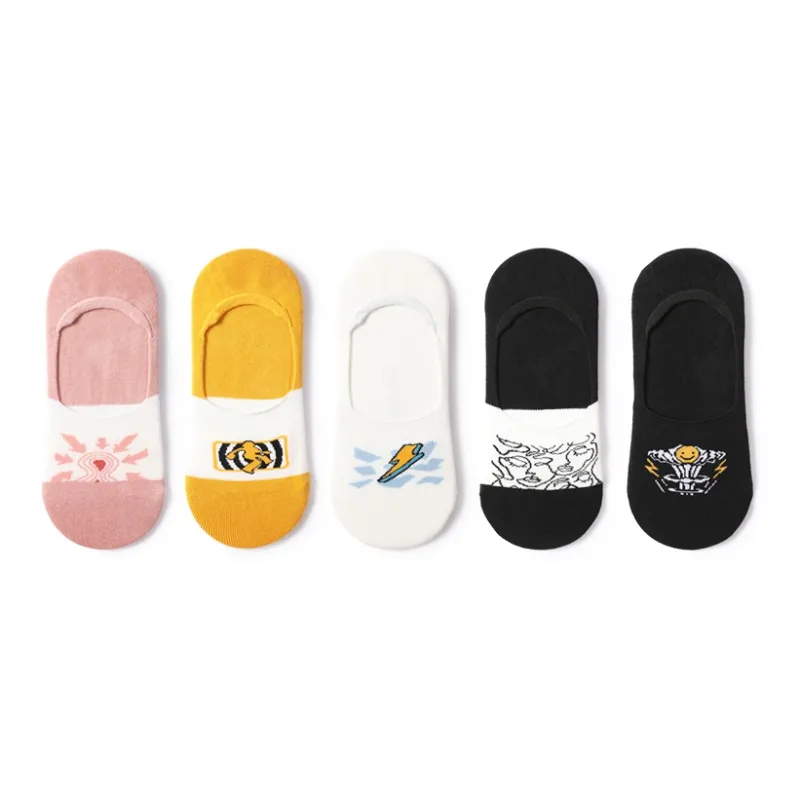 Primeet No Show Socks Women's 5 Pack-12