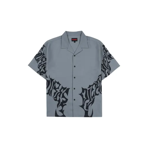 PLEASURES 2024 Summer Collection Shirts Men Gray