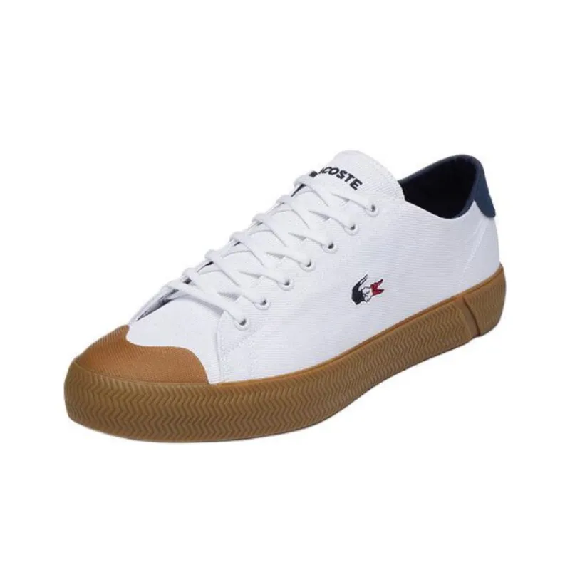 LACOSTE Low Top Canvas Shoes Men's White-1