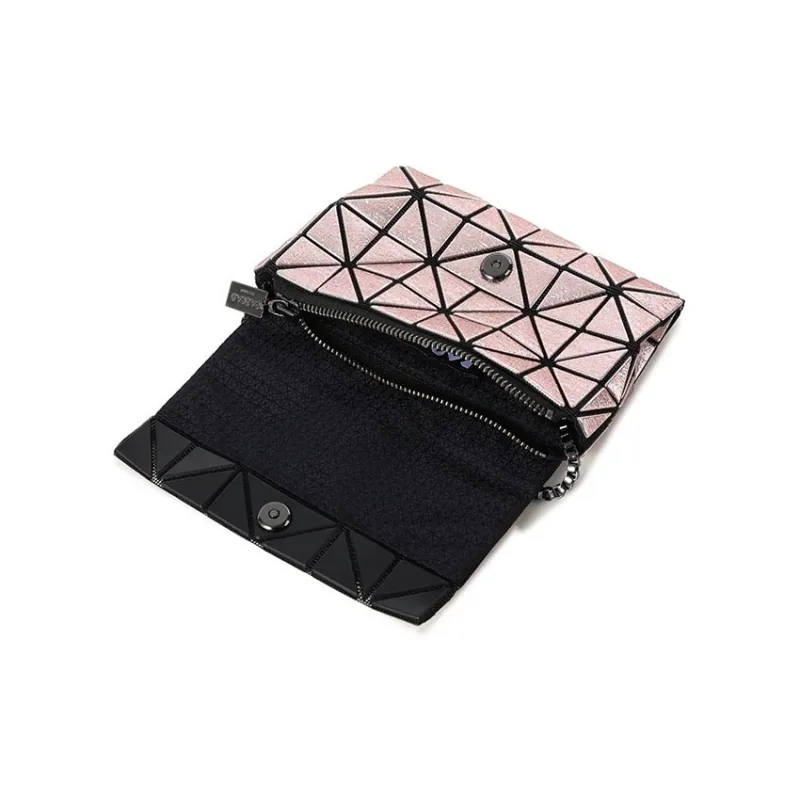 ISSEY MIYAKE PLATINUM COFFRET Polyurethane Shoulder Bag Mini Women's Rose Pink-5