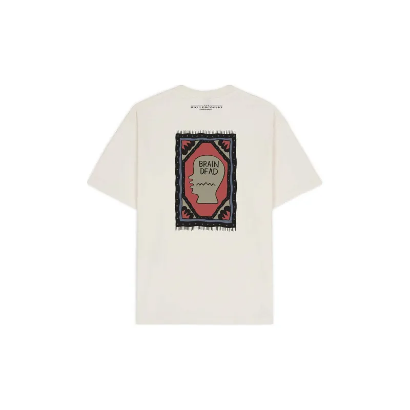 Brain Dead x THE BIG LEBOWSKI T Shirt Unisex Beige-1