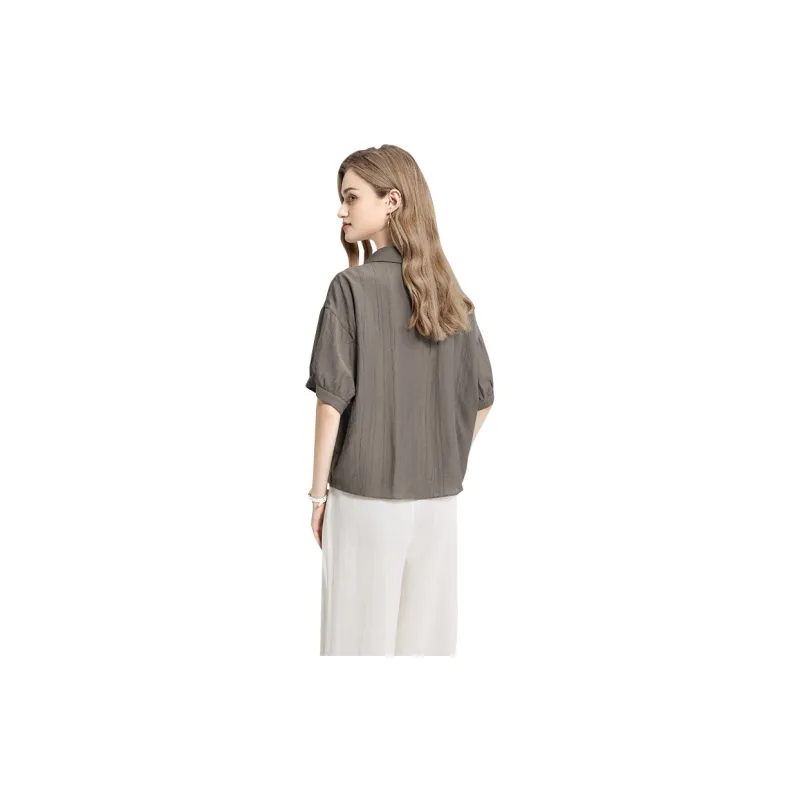 TOUCH Shirt Women's Deep Gray Coffee-1