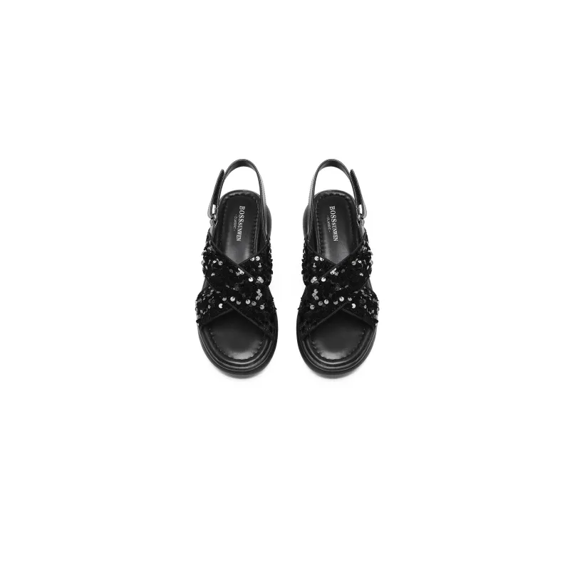 BOSSSUNWEN One Strap Sandals Women's-7