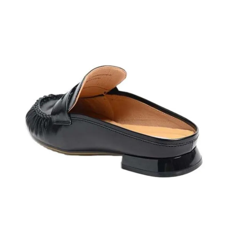 STEVE MADDEN Rubber Sole Abrasion-Resistant Wrap-toe Slippers Women's Black-2