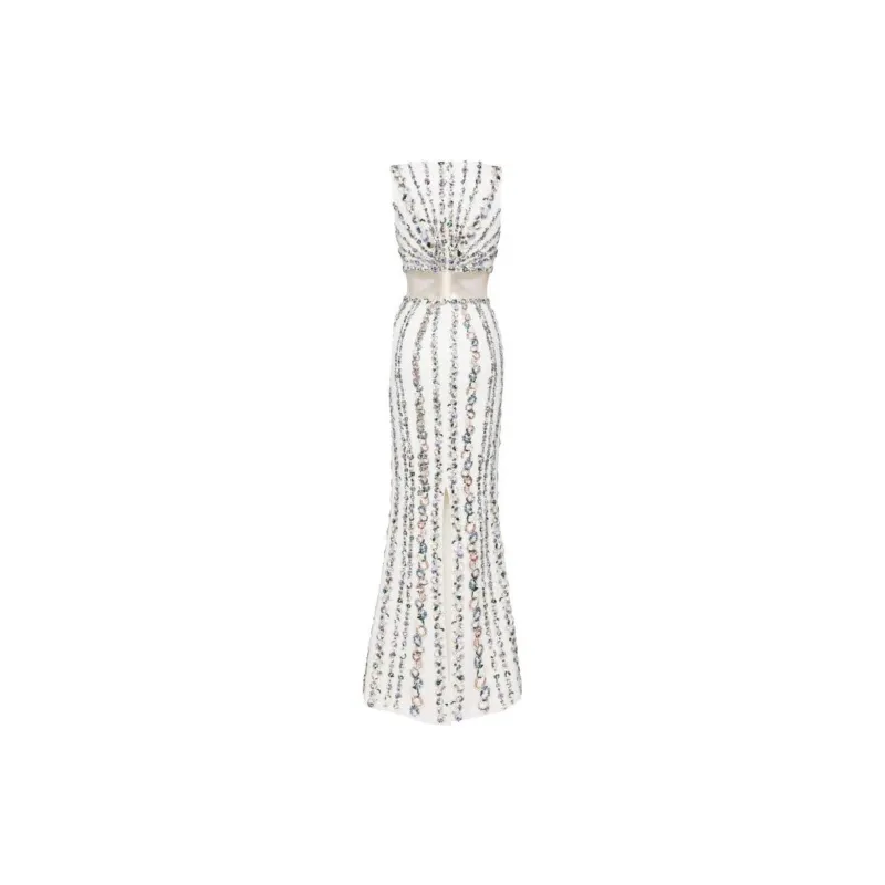 Saiid Kobeisy Beaded Canton crepe Gown-1