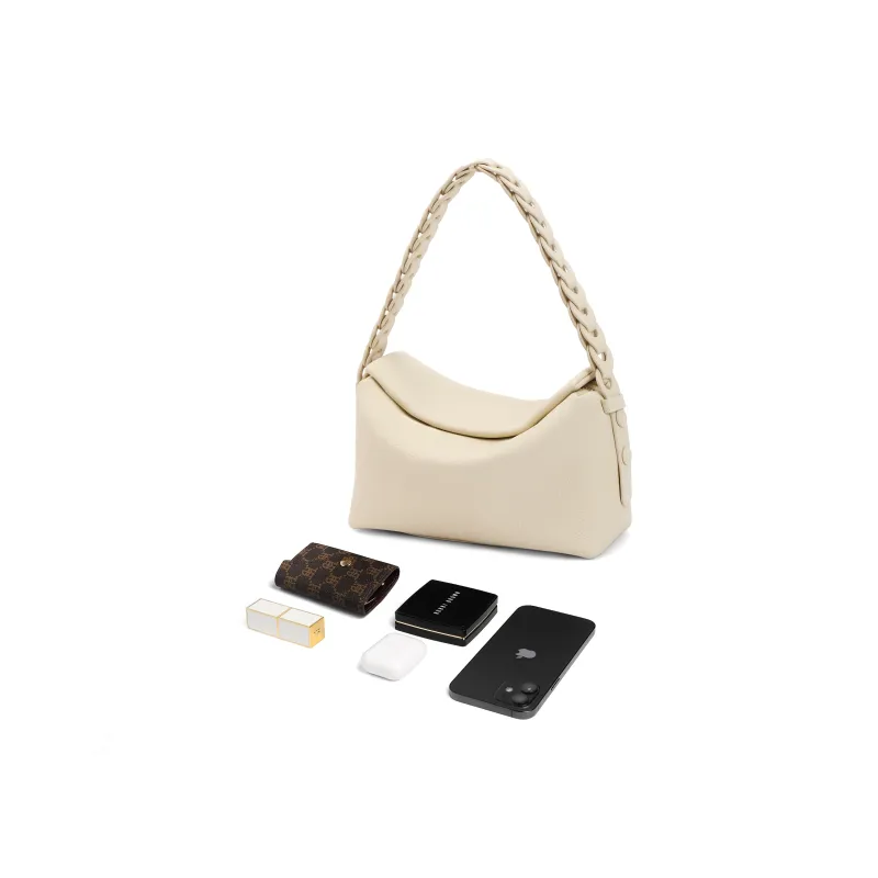 BELLE Artificial Leather Crossbody Bag Women's Solid Color Plain-22