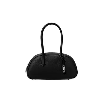 MICHAEL KORS Litchi Grain Leather Handbag Small Size Women's Black