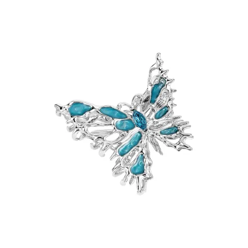 MAGICPOLE Alloy, Glue Drip Hair Clips Women's Black/Blue Color