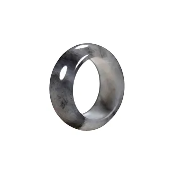 Lingxiang Yurun Hetian Jade Rings Unisex Blue And White