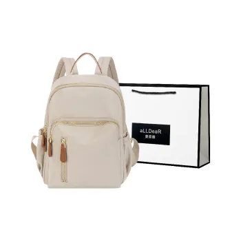 ALLDeaR Oxford Backpack Regular Women's Apricot & Brown/Apricot Gray/Dark Gray/Versatile Black