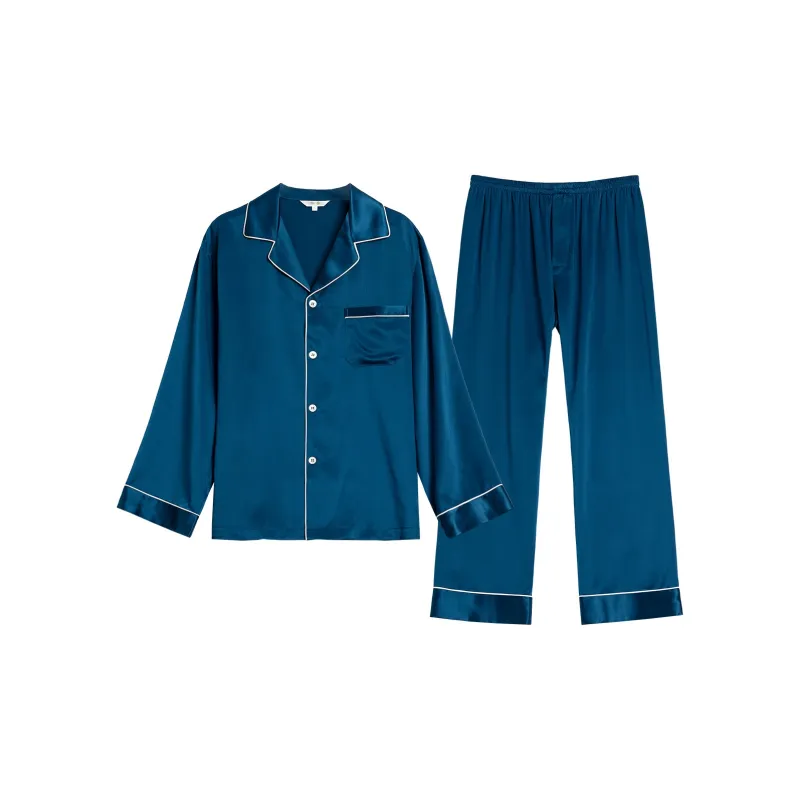 Silk boundary Men Pajama Sets-2
