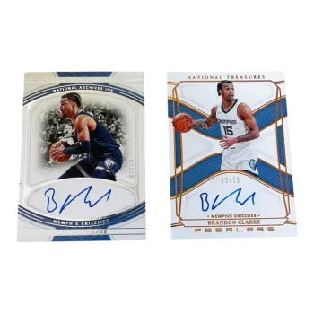 PANINI Brandon Clarke 21 22 Grizzlies National Treasure Signature Player Card Product Access Sports Cards 2 Pcs