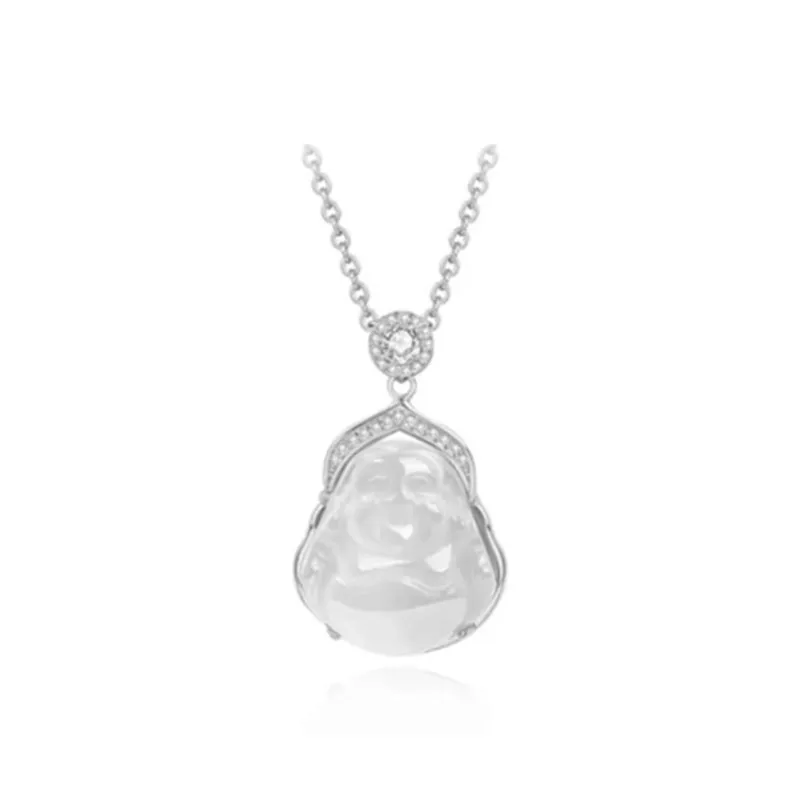 ZHONGLING Chalcedony Necklaces Women's-0