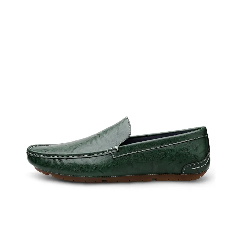 Abango Gommino Loafers Unisex Green/Gray/Black-0