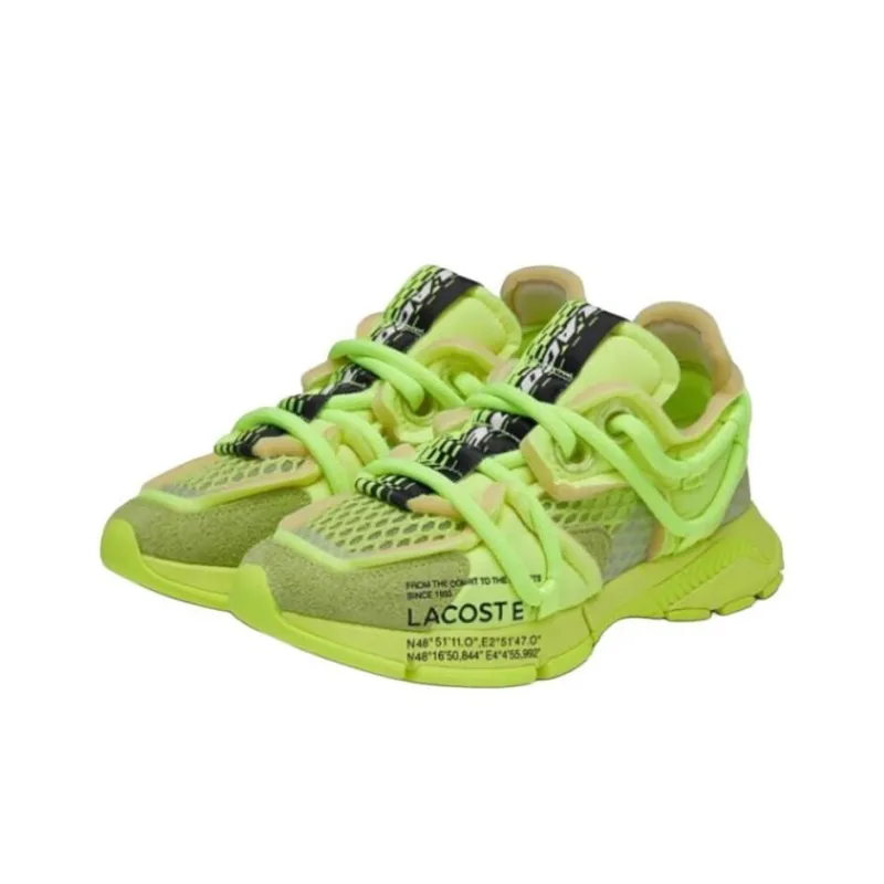 LACOSTE L003 Low Top Casual Shoes Men's Yellow-3