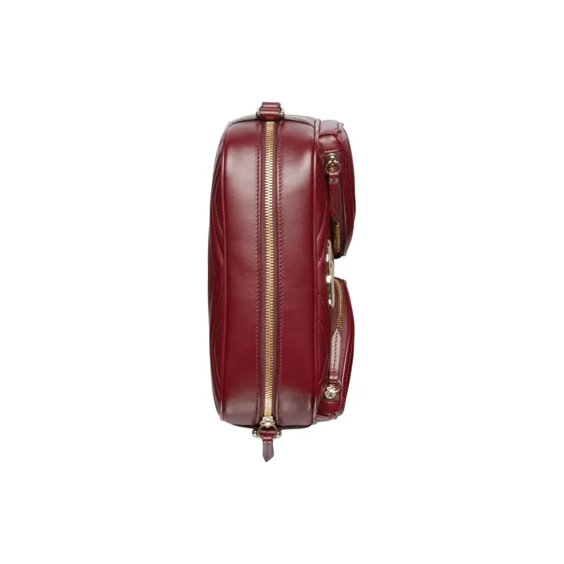 GUCCI GG Marmont Leather Crossbody Bag Shoulder Bag Women's Burgundy-6