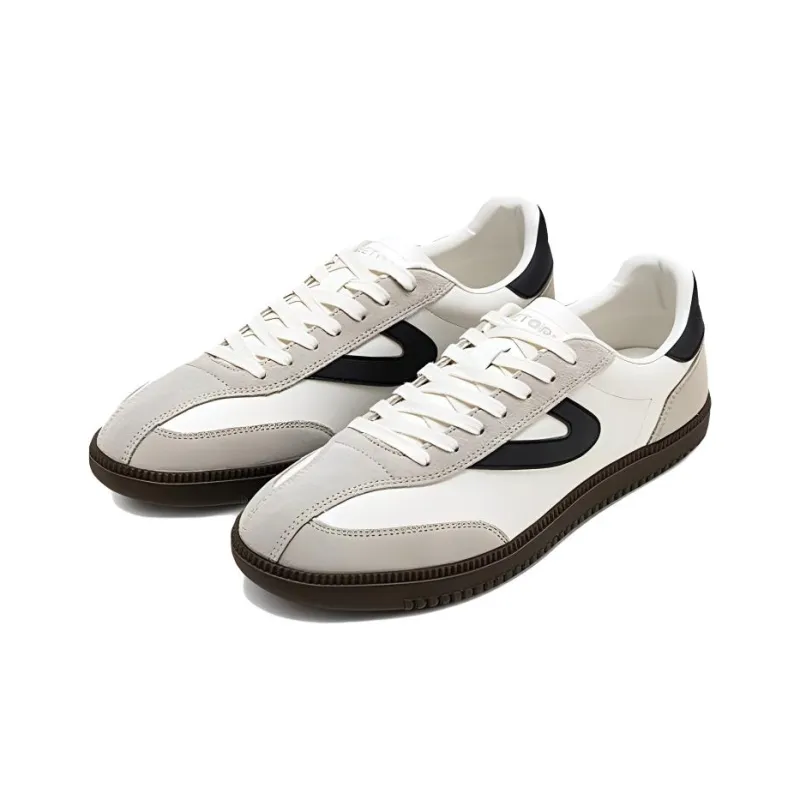TRETORN Low Top Skateboard Shoes Unisex Beige White Black-3