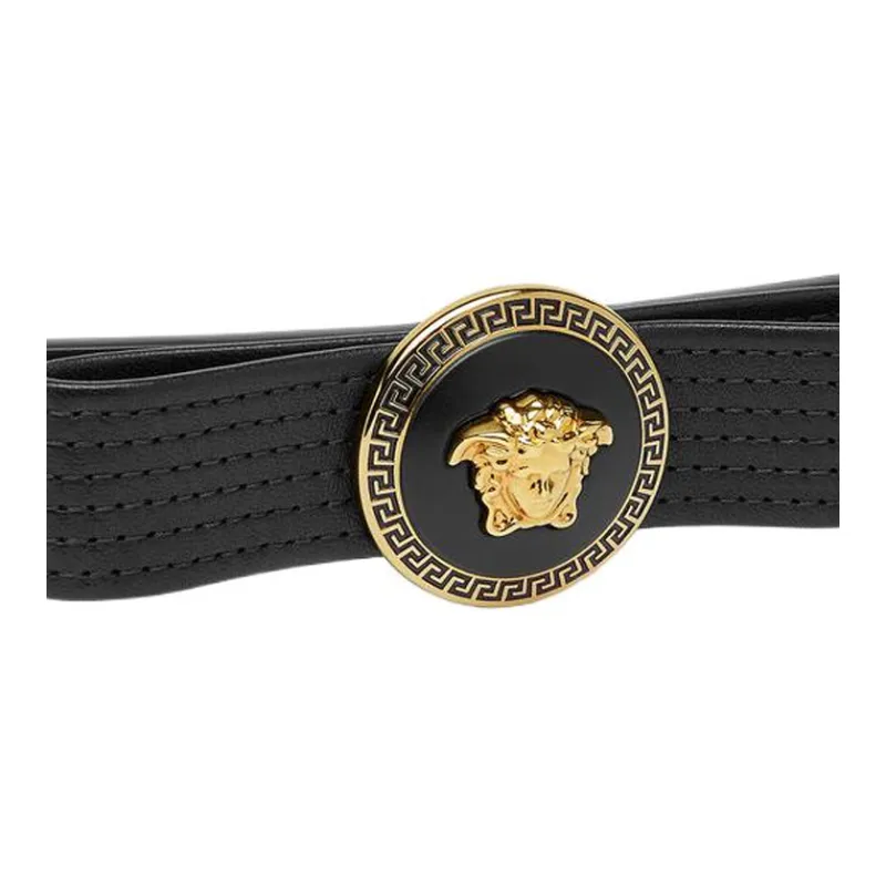VERSACE Gianni Ribbon Leather Belt-2