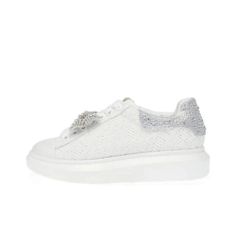 STEVE MADDEN Low-Top Skateboard Shoes Men's White-0