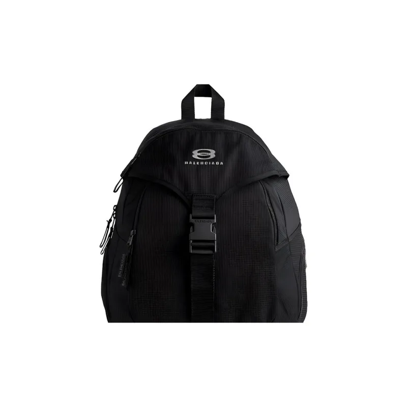 Balenciaga Fabric Backpack Large Size Men's Black-4