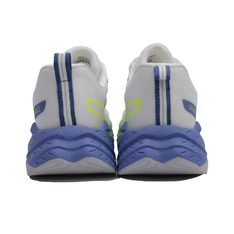 GLO BULL Running Shoes Unisex Low Top White Blue Green-4