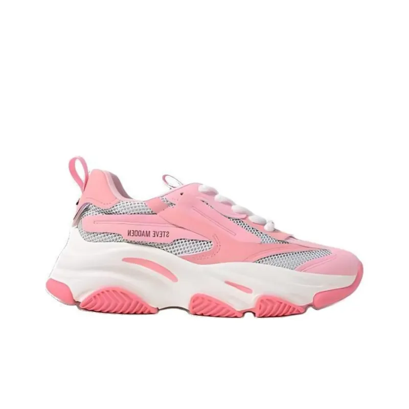 STEVE MADDEN Low-Top Chunky Sneakers Women's Pink-1