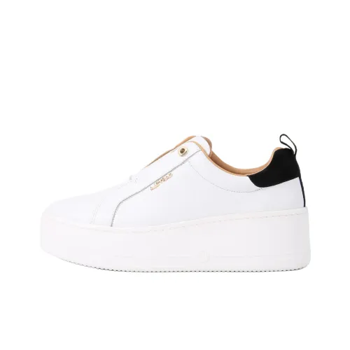 Kurt Geiger London booted Laceless Low-Top Skateboard Shoes 5cm Women's White