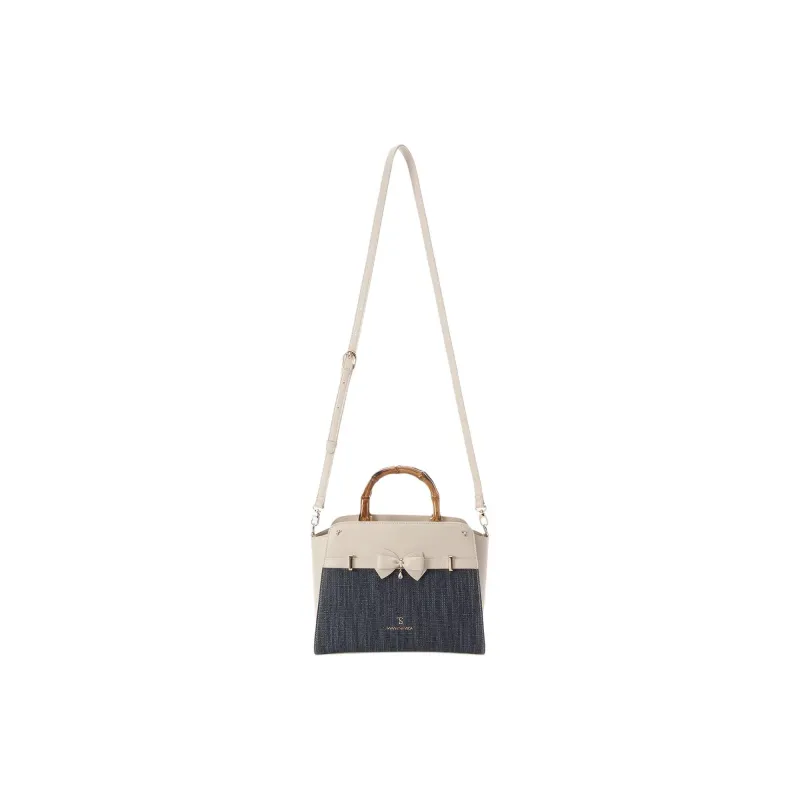 SAMANTHA THAVASA Polypropylene Synthetic Leather Polyester Handbag Women's Indigo-1