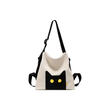 NOXXON Nylon Fabric Backpack Shoulder Bag Crossbody Bag Women's Almond/Violet/Obsidian Black