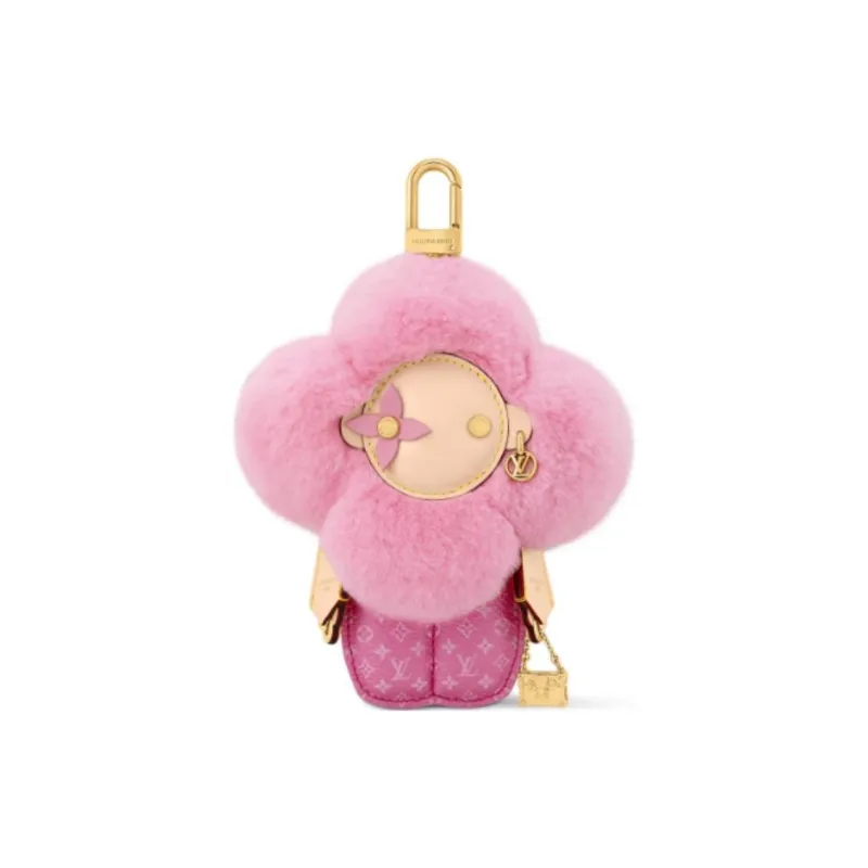LOUIS VUITTON Leather Pendant Bag Merchandise Women's Pink-0