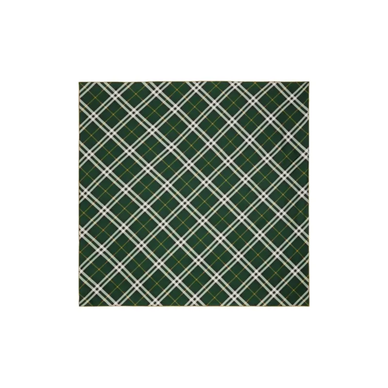 Burberry Silk Silk Scarves Women's Green-0