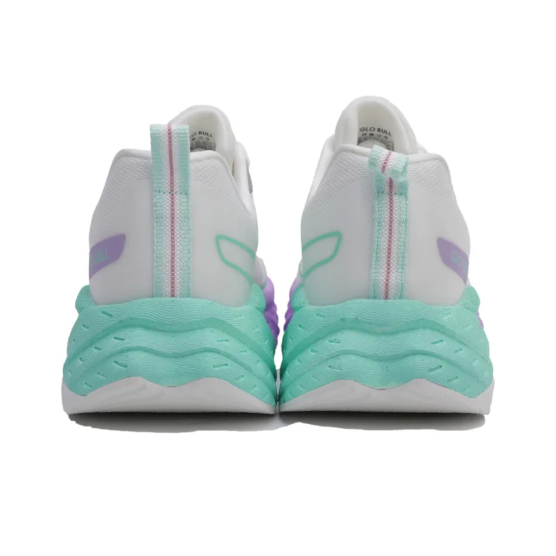 GLO BULL Running Shoes Unisex Low Top White Moon Purple-4