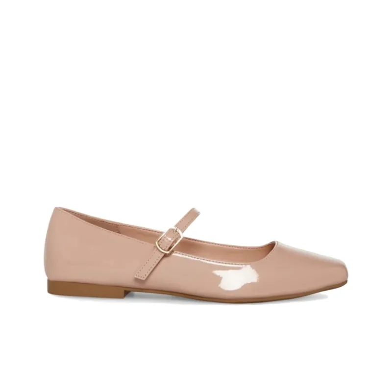 STEVE MADDEN Flat Mary Jane Shoes 1.1cm Women's Nude-1