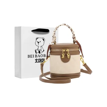 North Pack PU Shoulder Bag Crossbody Bag Small Size Women's White & Khaki/White & Black/Black