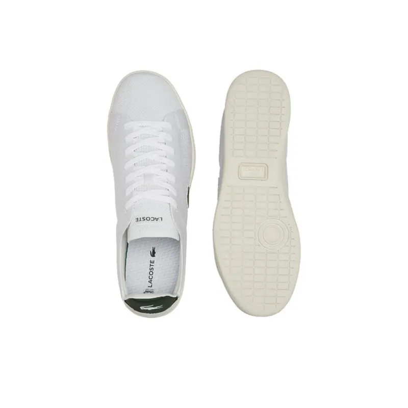 LACOSTE Low Top Skateboard Shoes Men's White-4