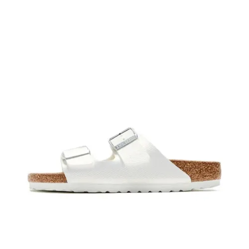 Birkenstock Beach Sandals Women's Embossed Lizard White