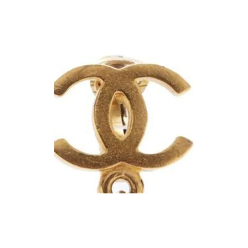 CHANEL 1995 Cc Dangle Clip on Earrings-2