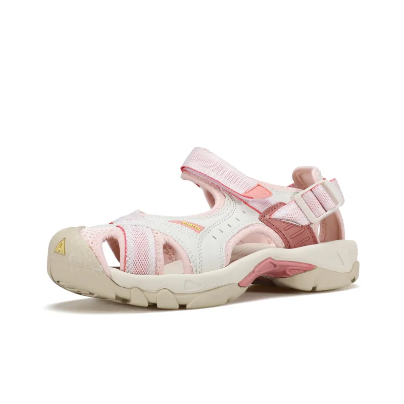 HUMTTO Non slip Lightweight Beach Sandals Women's Pink White-1