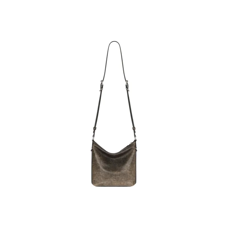 Givenchy Voyou Cow Leather Shoulder Bag, Crossbody Bag Trumpets Men's Beige & Brown-2