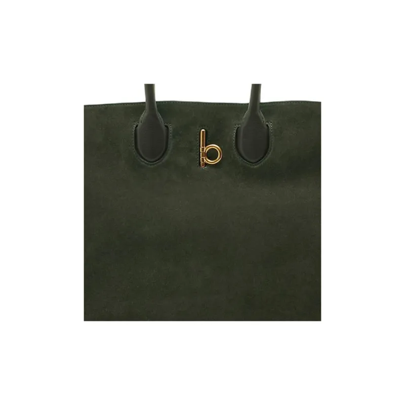 Burberry Rocking Horse Calfskin Tote Bag, Shopping Bag, Handbag Medium Size Women's Lake Blue-4