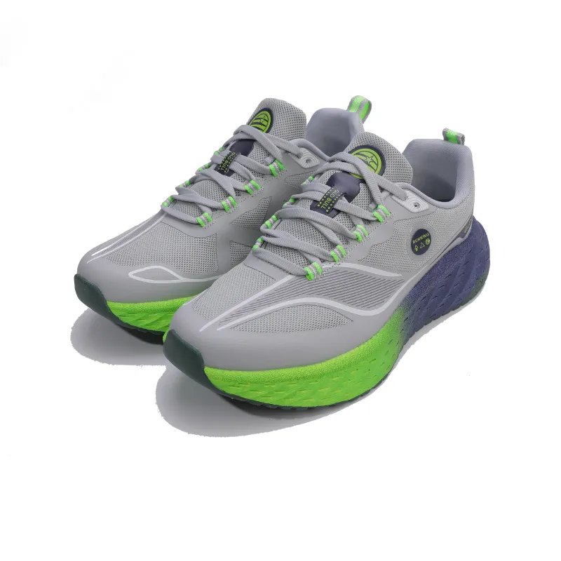 GLO BULL Running Shoes Unisex Low Top Gray Green Blue-2