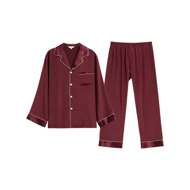 Silk boundary Men Pajama Sets-8