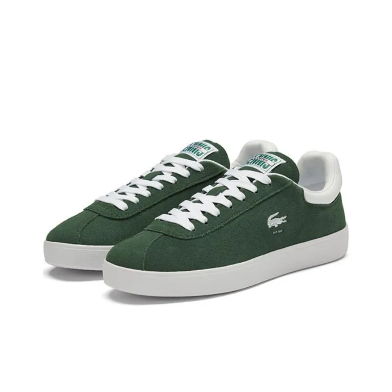 LACOSTE Low Top Skateboard Shoes Women's Green-2