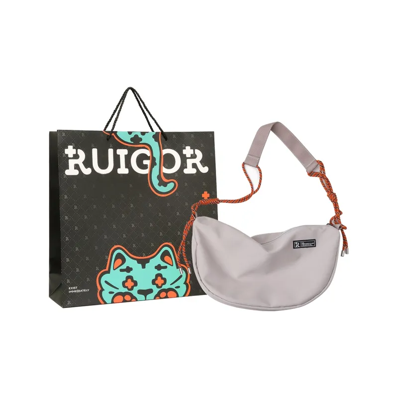 RUIGOR Fabric Dumpling Bag Shoulder Bag Crossbody Bag Medium Size Unisex Multicolor-7