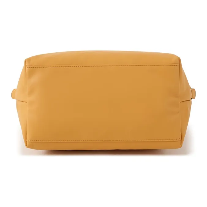 LONGCHAMP Le Pliage Xtra Cow Leather Handbag Medium Size Women's Almond Yellow-4